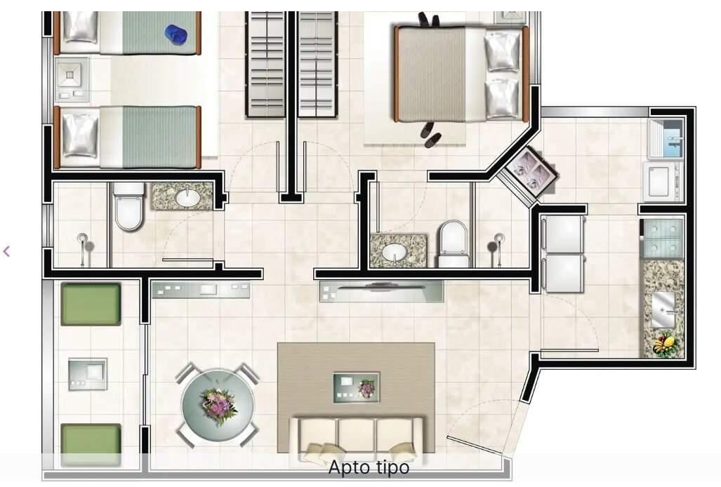 Apartamento, João Pinheiro, 2 Quartos, 1 Vaga, 1 Suíte