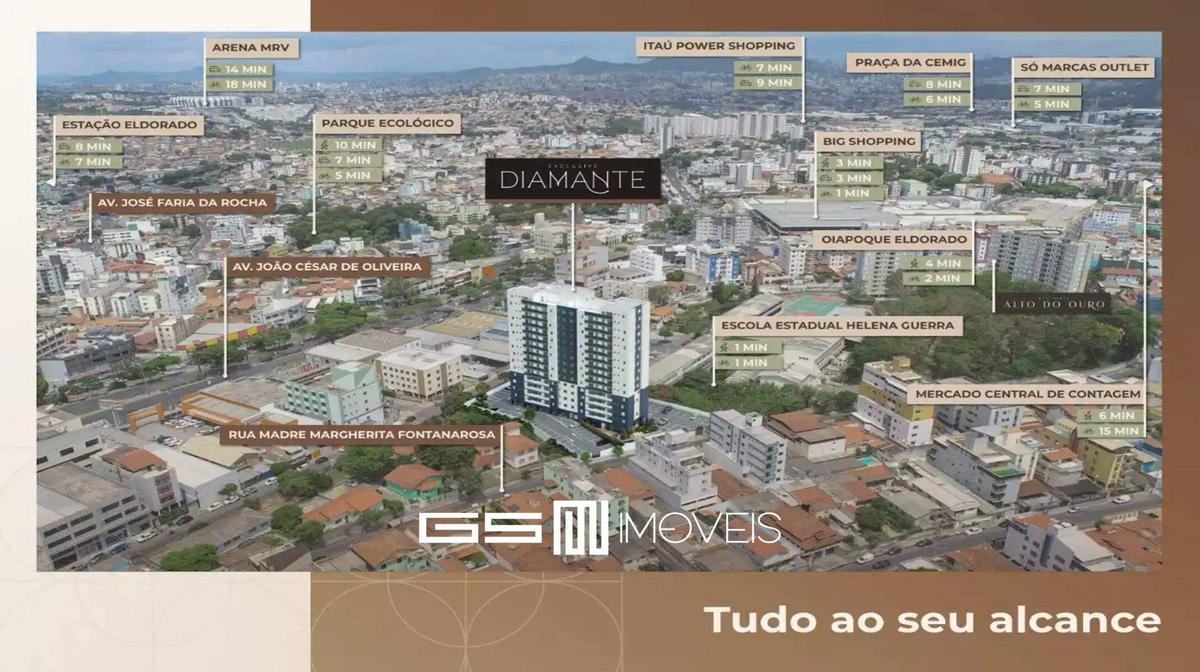 Apartamento, Eldorado, 2 Quartos, 1 Vaga