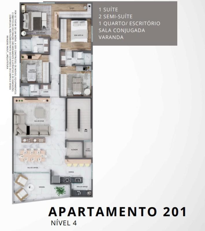 Apartamento, Castelo, 4 Quartos, 3 Vagas, 2 Suítes