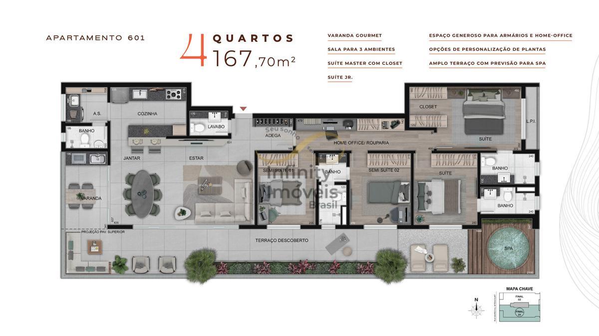Apartamento, Gutierrez, 4 Quartos