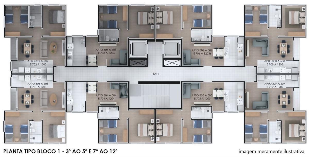 Apartamento, Canaã, 2 Quartos, 1 Vaga