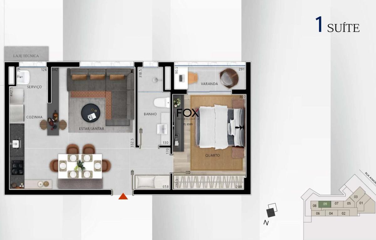 Apartamento, Santo Agostinho, 2 Quartos, 1 Vaga, 2 Suítes