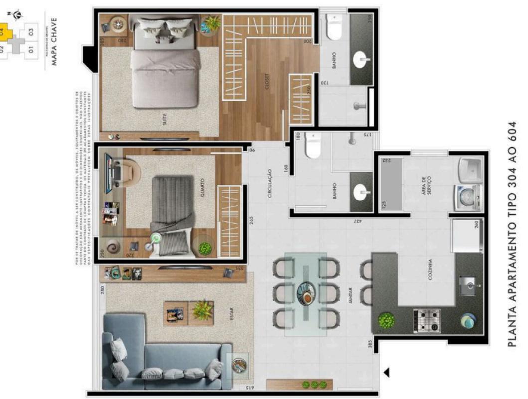 Apartamento, Castelo, 4 Quartos, 4 Vagas, 4 Suítes