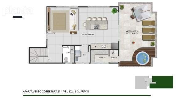Apartamento, Funcionários, 2 Quartos, 2 Vagas, 2 Suítes