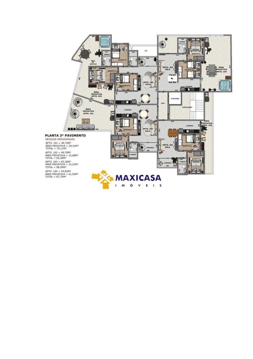 Apartamento, Indaiá, 2 Quartos, 1 Vaga