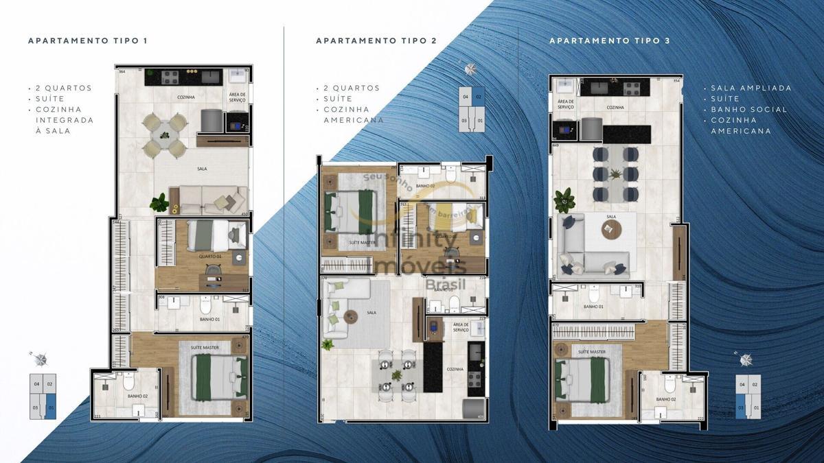 Apartamento, Funcionários, 2 Quartos