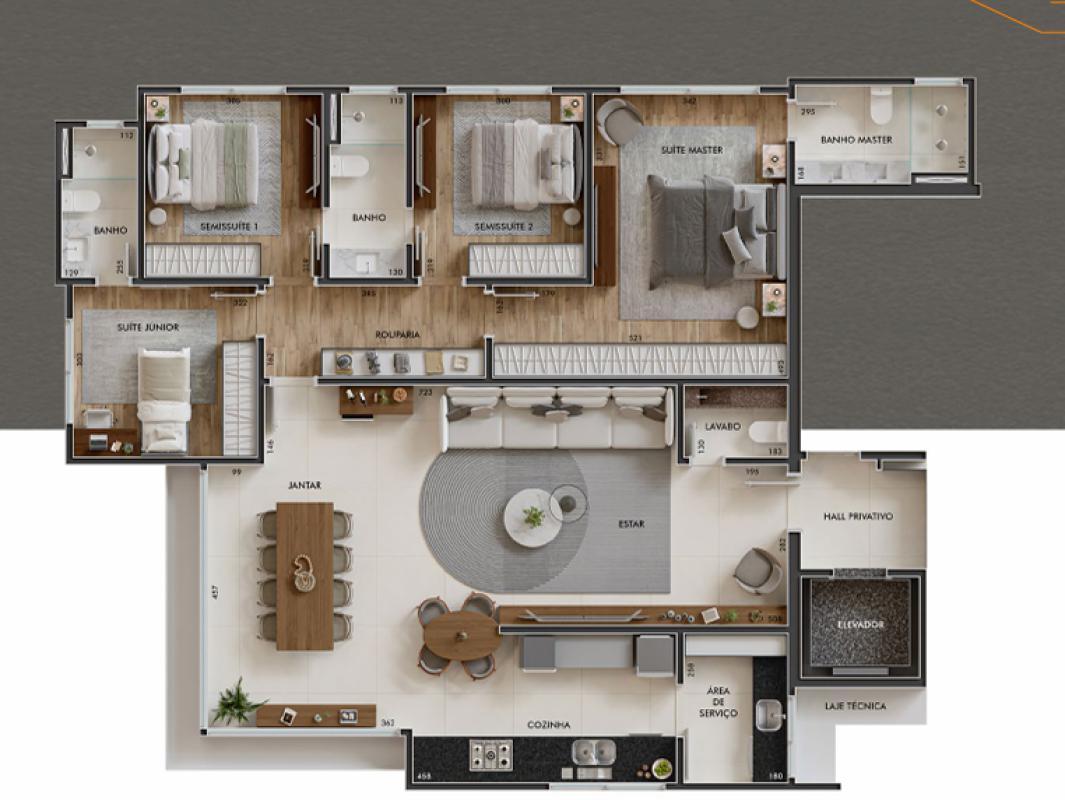 Apartamento, Liberdade, 4 Quartos, 4 Vagas, 2 Suítes
