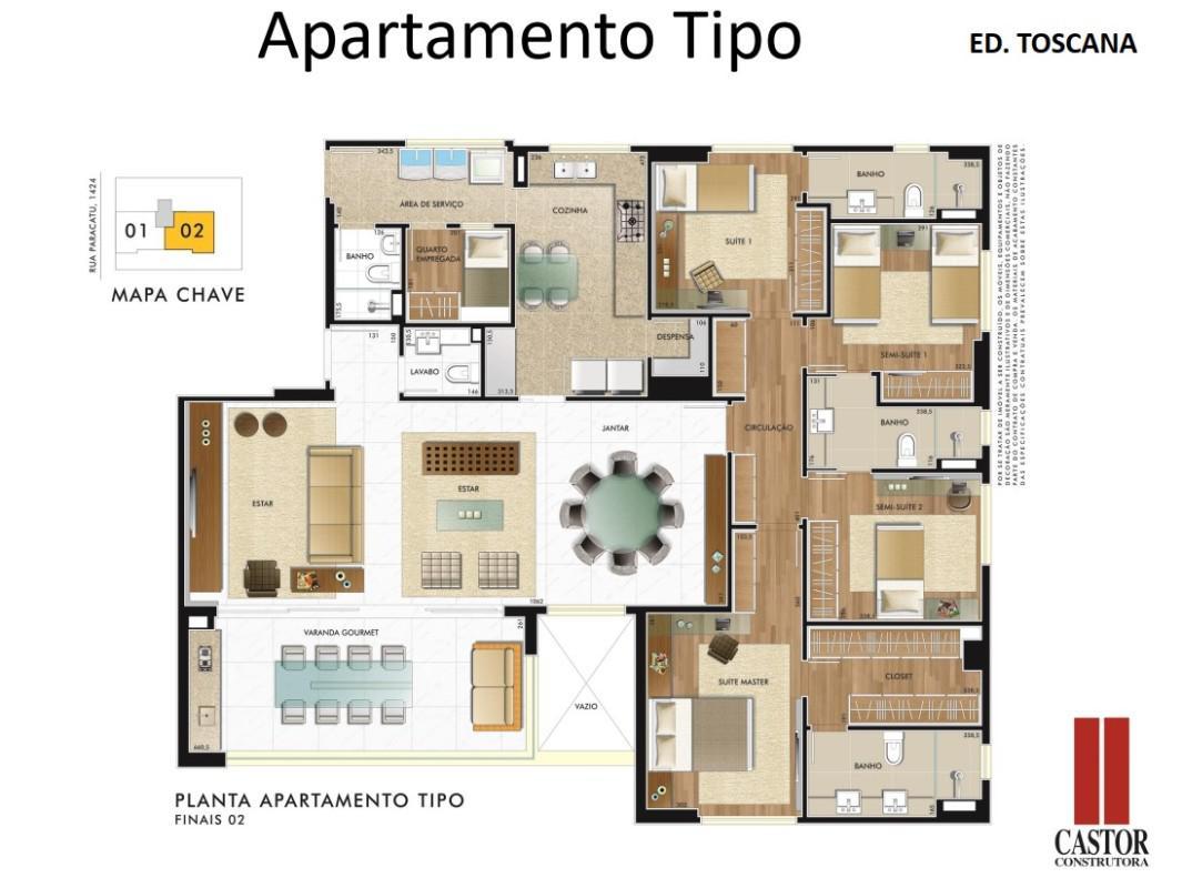Apartamento, Santo Agostinho, 4 Quartos, 4 Vagas, 2 Suítes