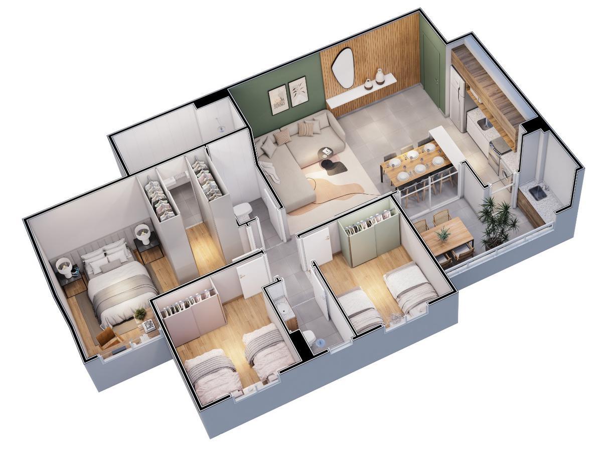 Apartamento, Palmares, 3 Quartos, 2 Vagas, 1 Suíte