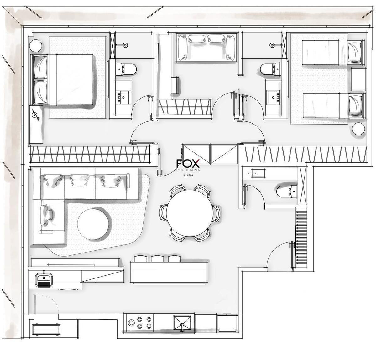 Apartamento, Serra, 3 Quartos, 2 Vagas, 1 Suíte