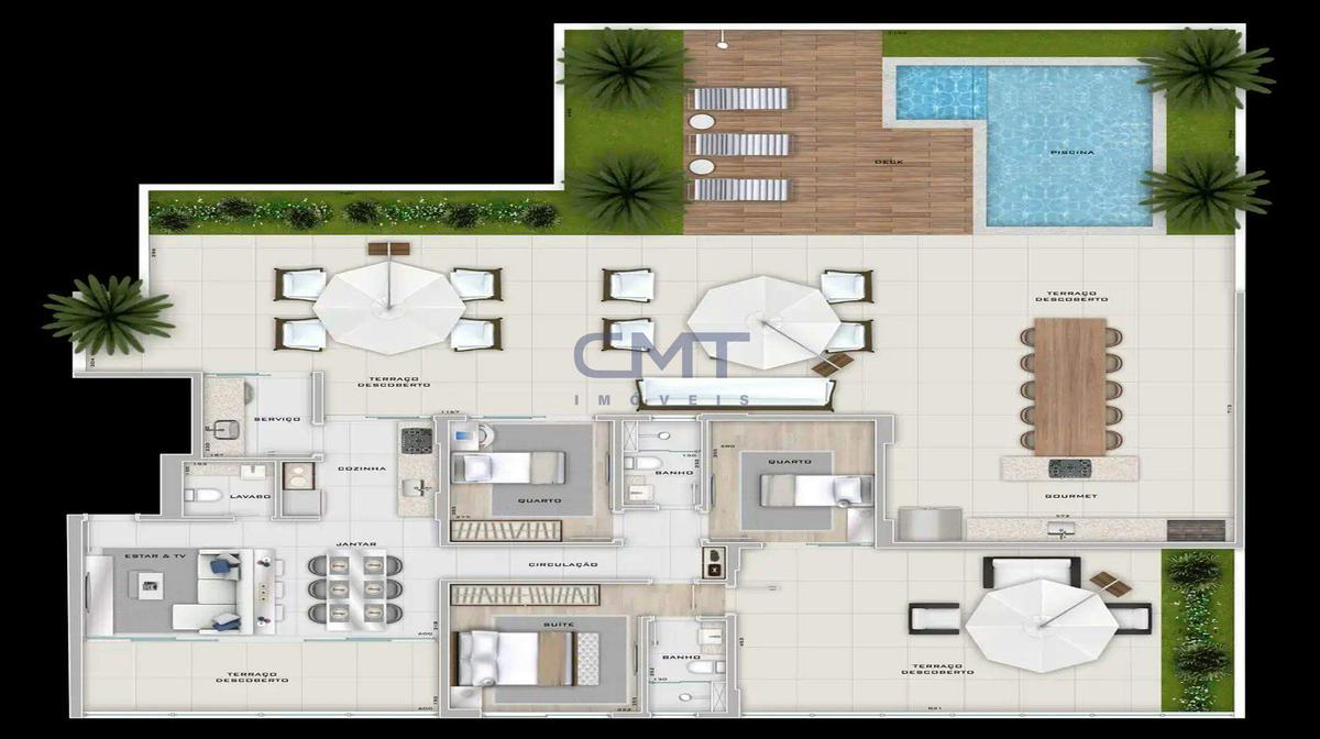 Apartamento, Cruzeiro, 3 Quartos, 2 Vagas, 1 Suíte
