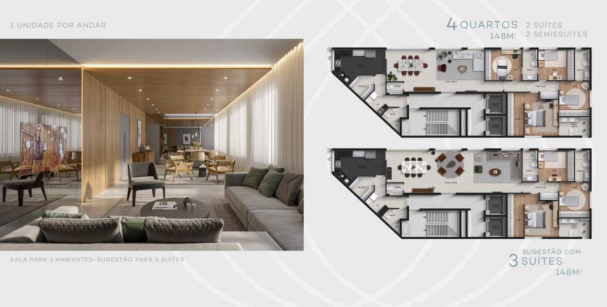 Apartamento, Savassi, 4 Quartos, 3 Vagas, 3 Suítes