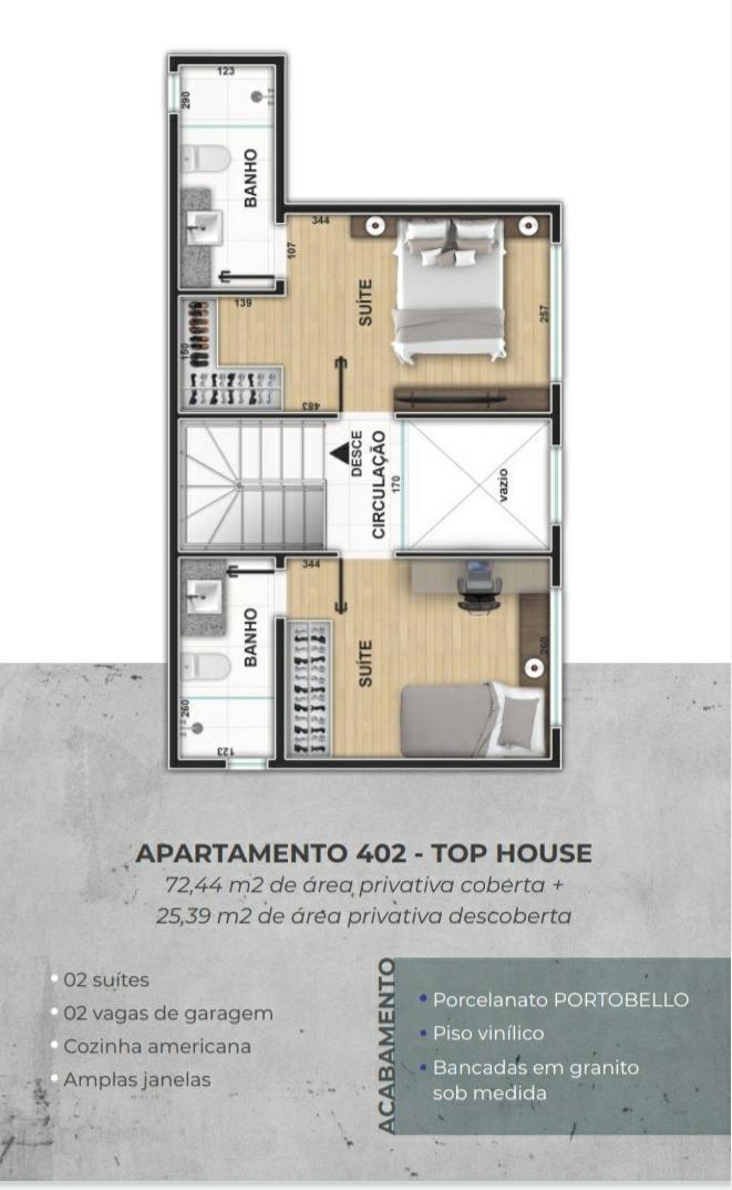 Apartamento, Serra, 1 Quarto, 1 Vaga