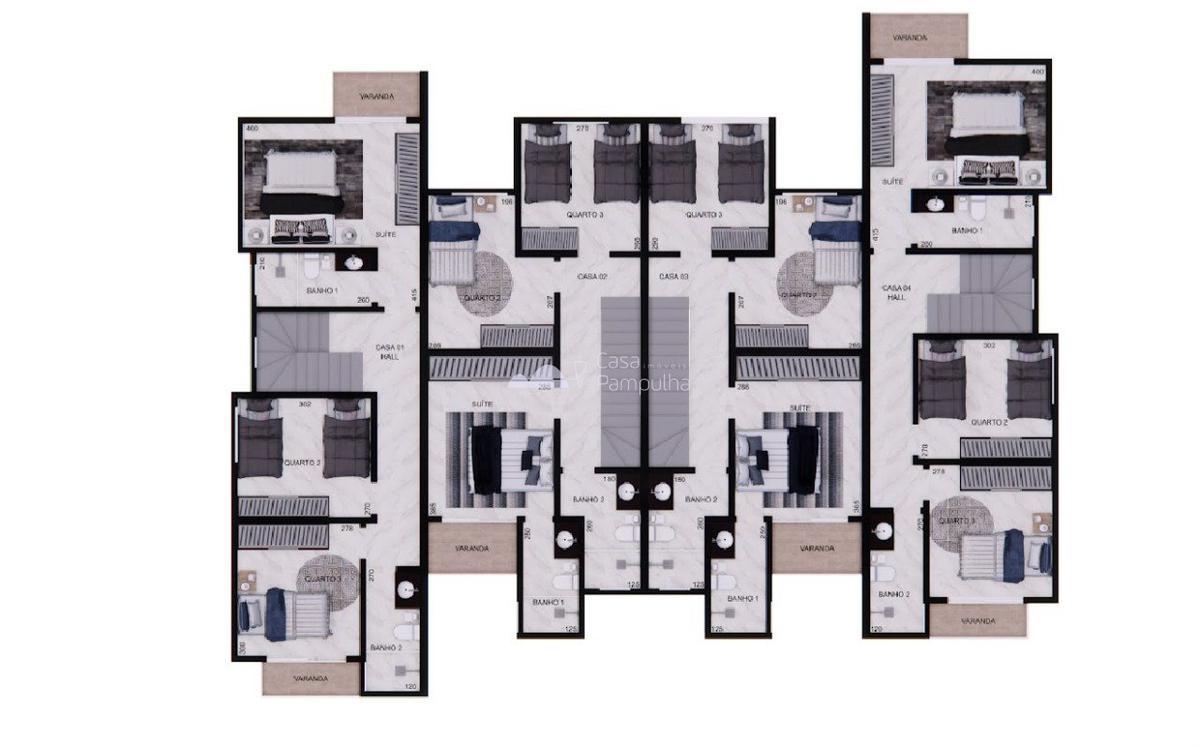 Casa, Trevo, 3 Quartos, 1 Vaga, 1 Suíte