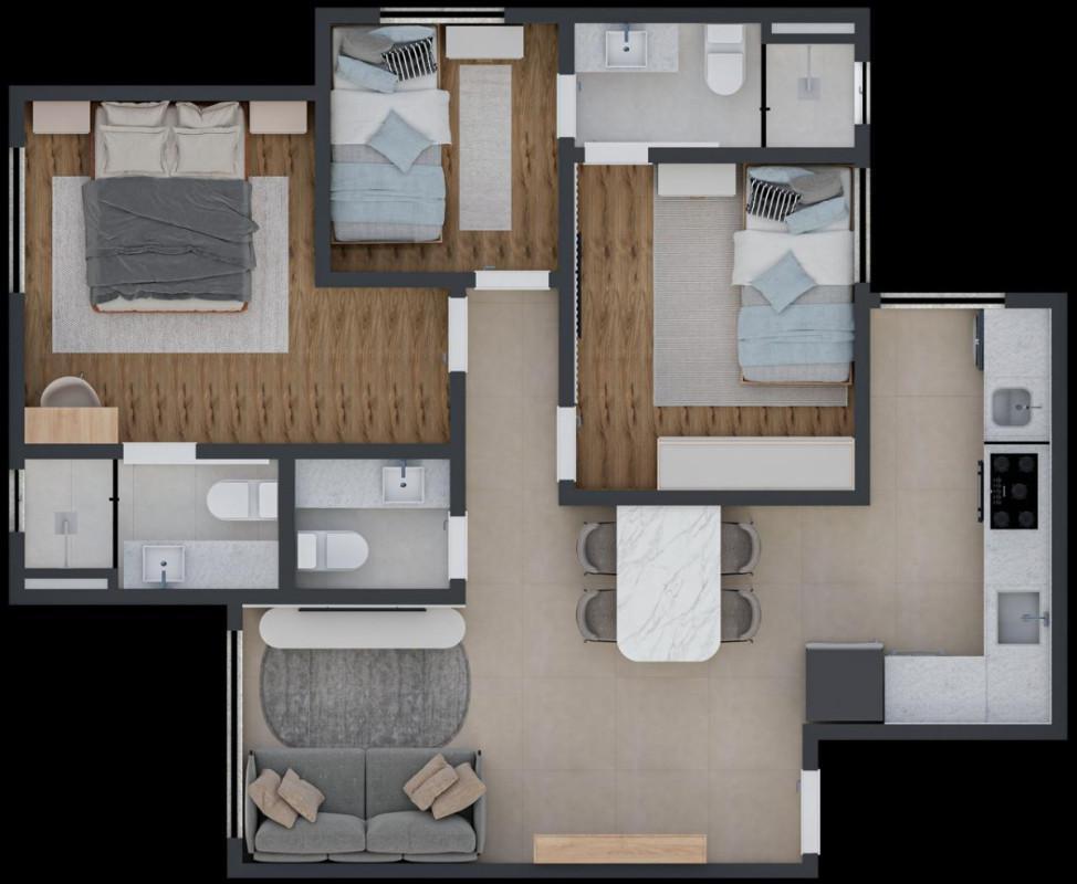 Apartamento, Prado, 3 Quartos, 2 Vagas, 1 Suíte