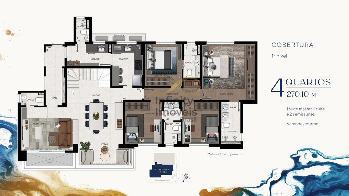 Apartamento, Serra, 4 Quartos
