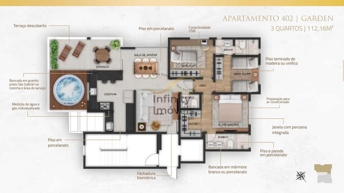 Apartamento, Carmo, 4 Quartos
