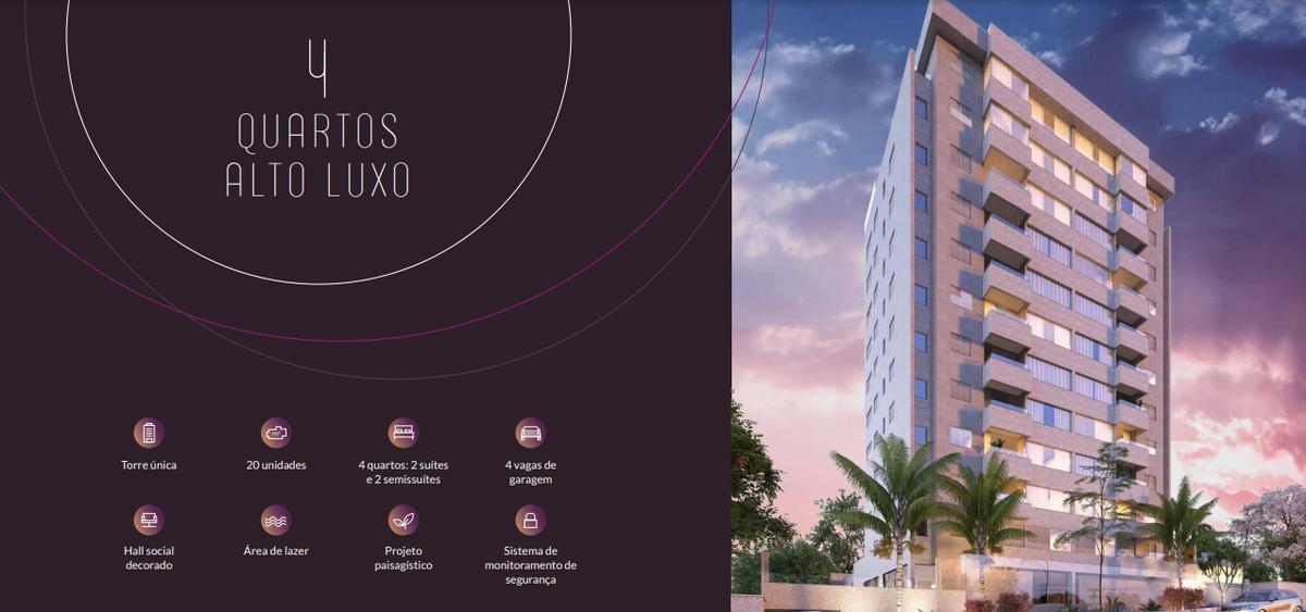 Apartamento, Serra, 4 Quartos, 4 Vagas, 2 Suítes