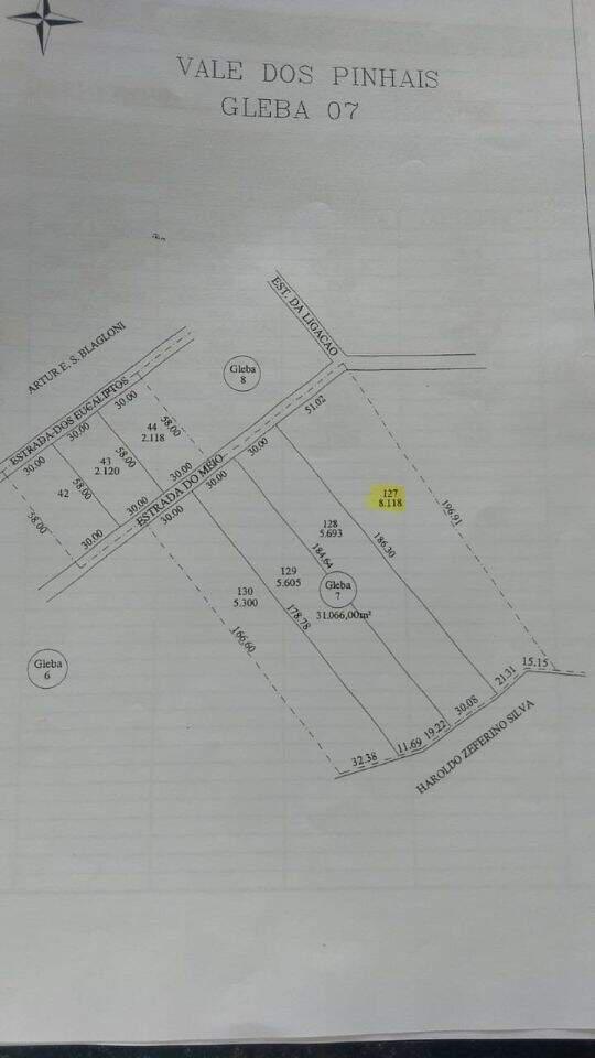 Lote, Vale dos Pinhais, 0 Quarto, 0 Vaga