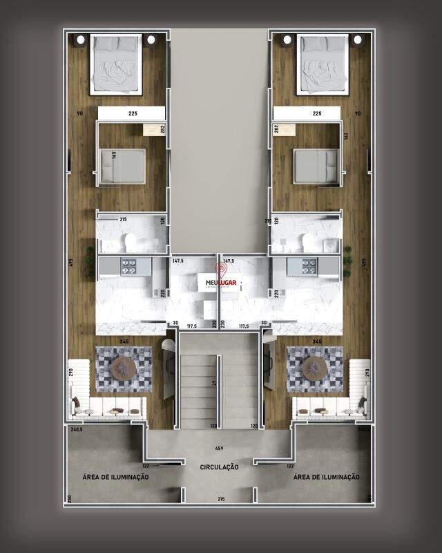 Apartamento, Eldorado, 2 Quartos, 1 Vaga