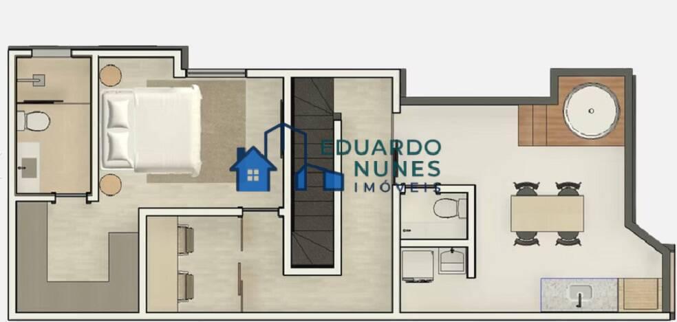 Cobertura, Santa Efigênia, 3 Quartos, 1 Vaga, 1 Suíte