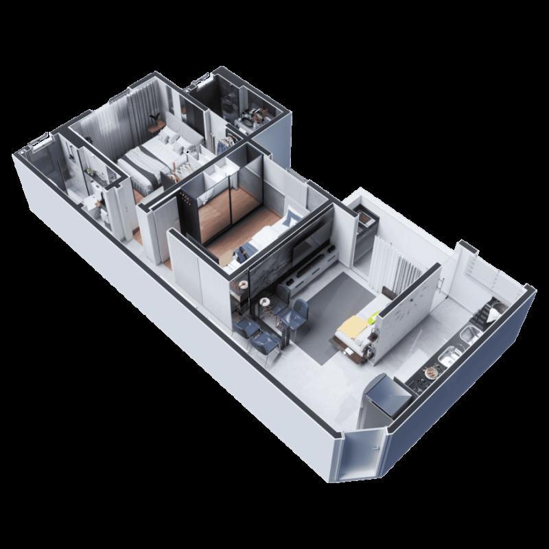 Apartamento, Fernão Dias, 2 Quartos, 1 Vaga, 1 Suíte