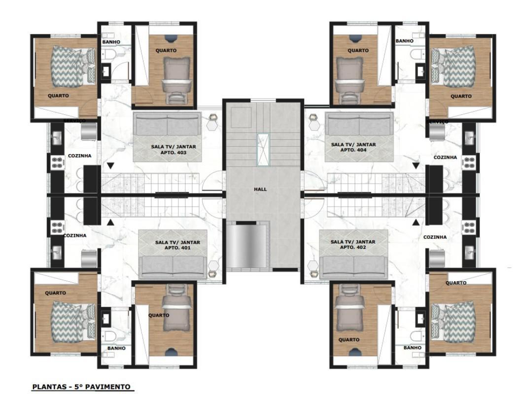 Cobertura, Rio Branco, 2 Quartos, 2 Vagas
