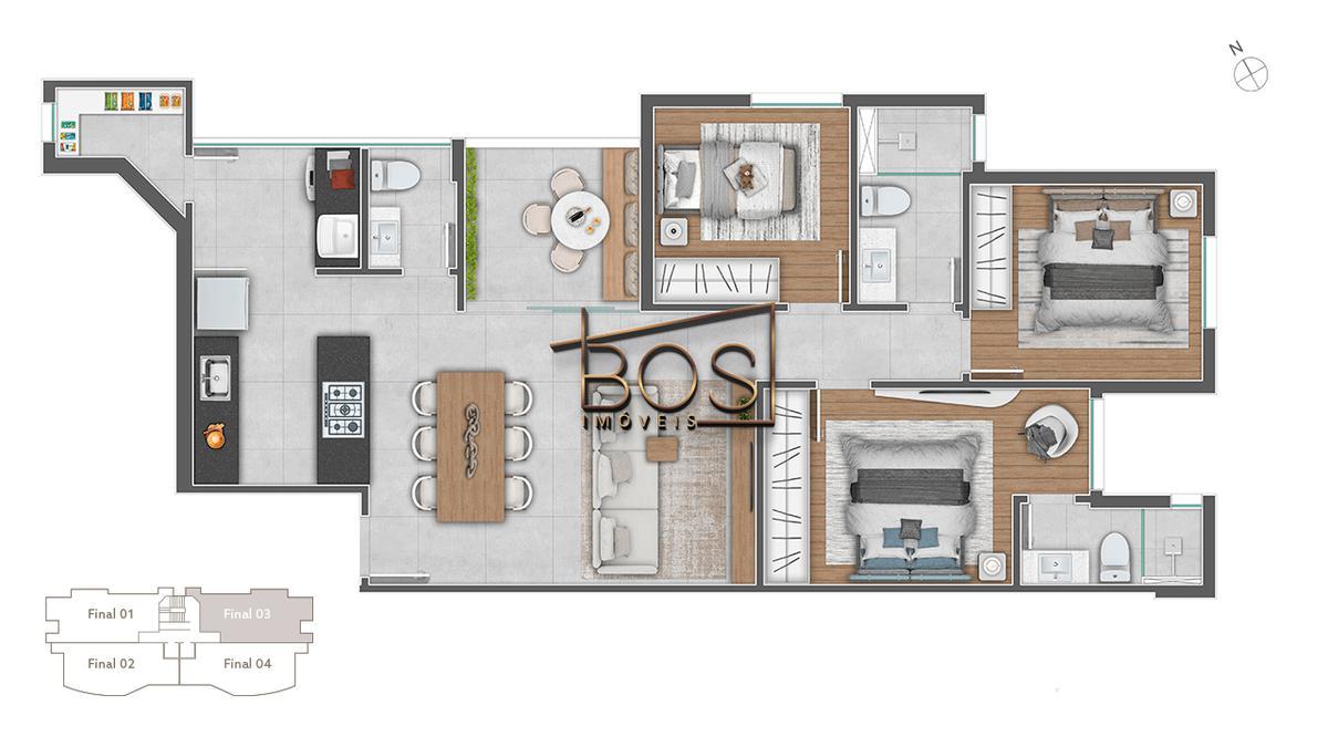 Apartamento, Graça, 3 Quartos, 2 Vagas, 1 Suíte