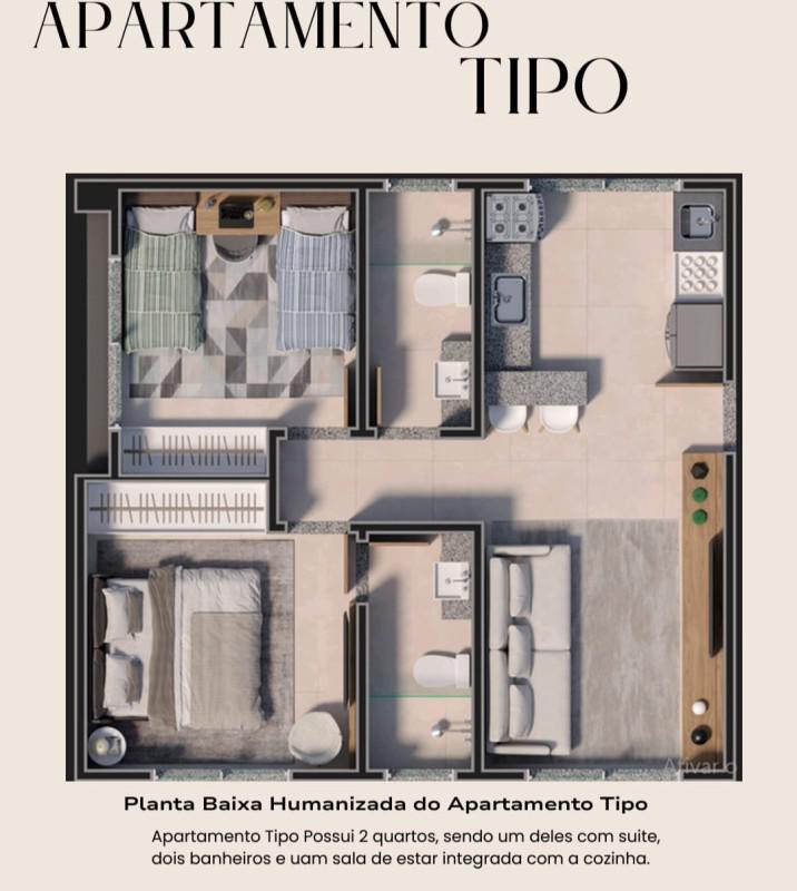 Apartamento, Coqueiros, 2 Quartos, 1 Vaga, 1 Suíte