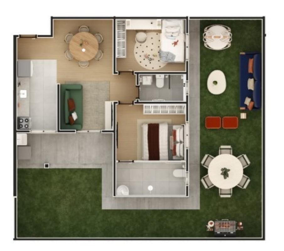 Apartamento, Boa Esperança, 2 Quartos, 1 Vaga, 1 Suíte