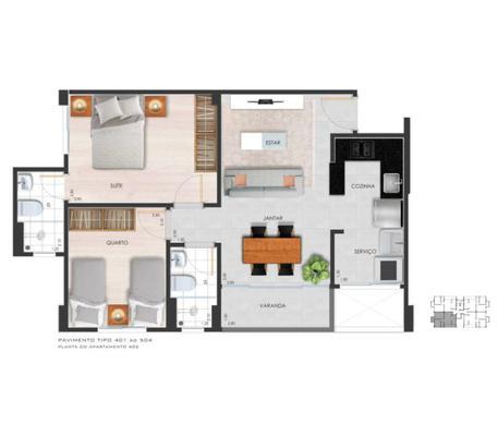 Apartamento, Buritis, 2 Quartos, 2 Vagas, 1 Suíte