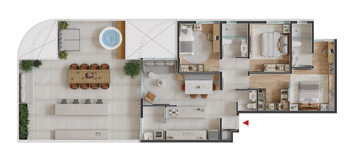 Apartamento, Santa Lúcia, 3 Quartos, 2 Vagas, 1 Suíte