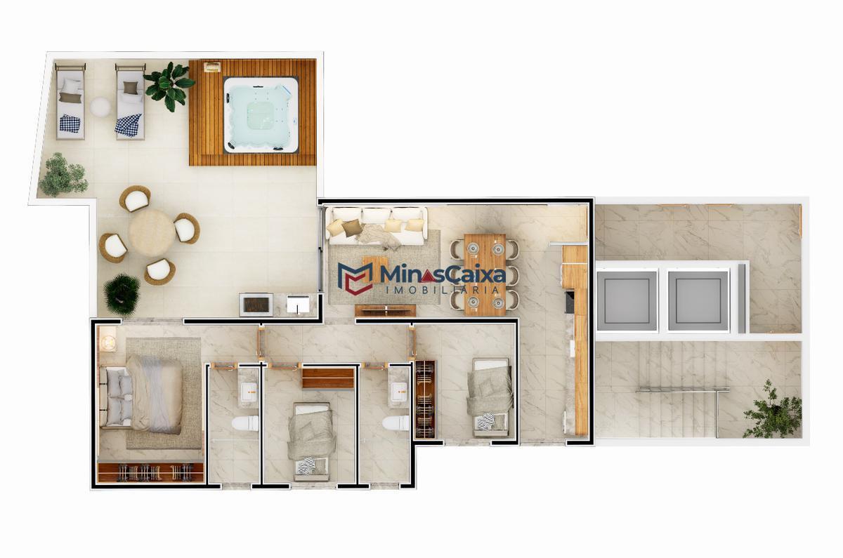 Apartamento, Bela Vista, 3 Quartos, 2 Vagas, 1 Suíte