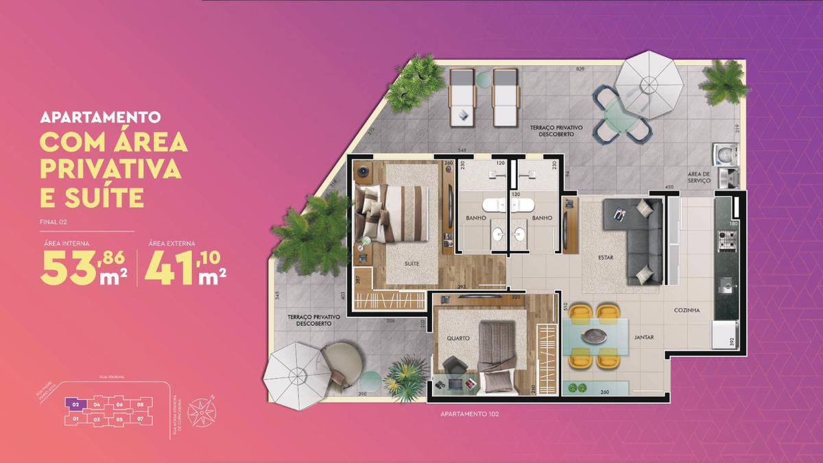 Apartamento, Lagoinha Leblon (venda Nova), 2 Quartos, 1 Vaga, 1 Suíte