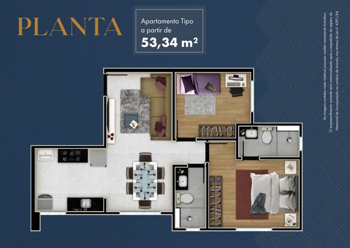 Apartamento, Alto Caiçaras, 2 Quartos, 1 Vaga, 1 Suíte