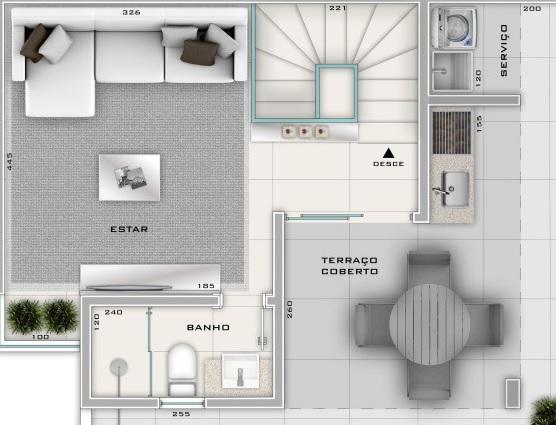 Apartamento, Santa Terezinha, 2 Quartos, 2 Vagas, 1 Suíte