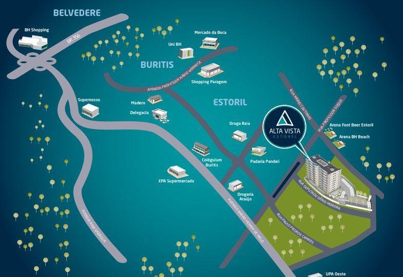 Apartamento, Estoril, 2 Quartos, 1 Vaga, 1 Suíte