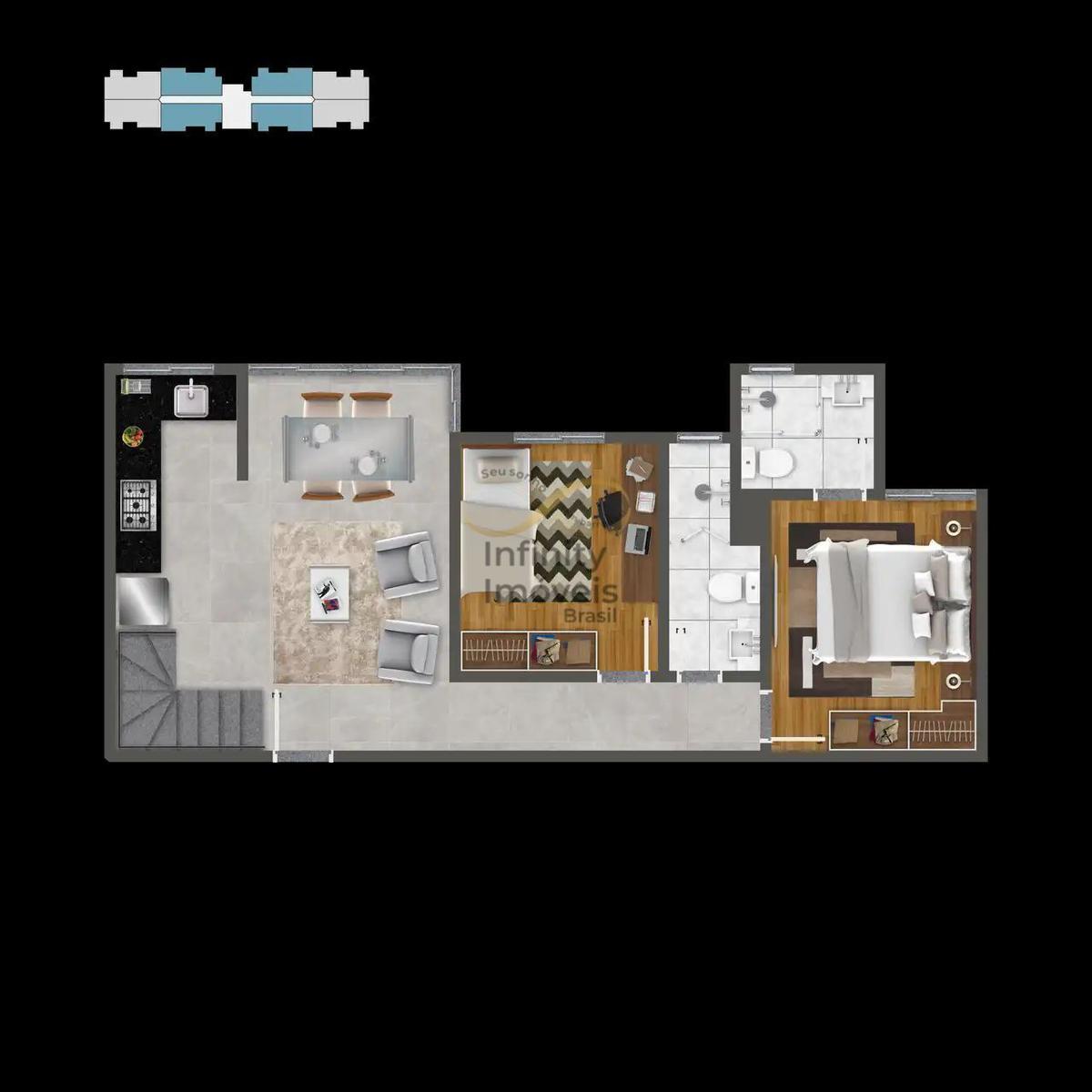 Apartamento, Fernão Dias, 2 Quartos