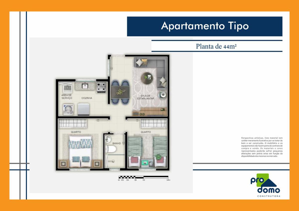 Apartamento, Betim Industrial, 2 Quartos, 1 Vaga