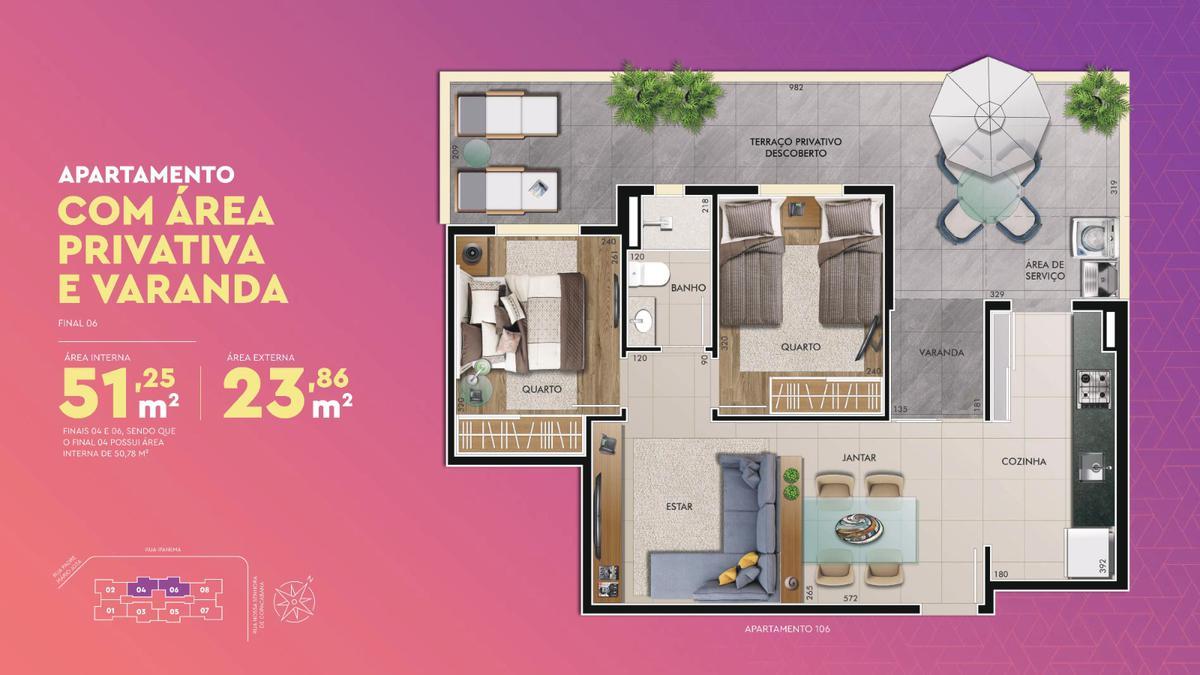 Apartamento, Lagoinha Leblon (venda Nova), 2 Quartos, 1 Vaga, 1 Suíte