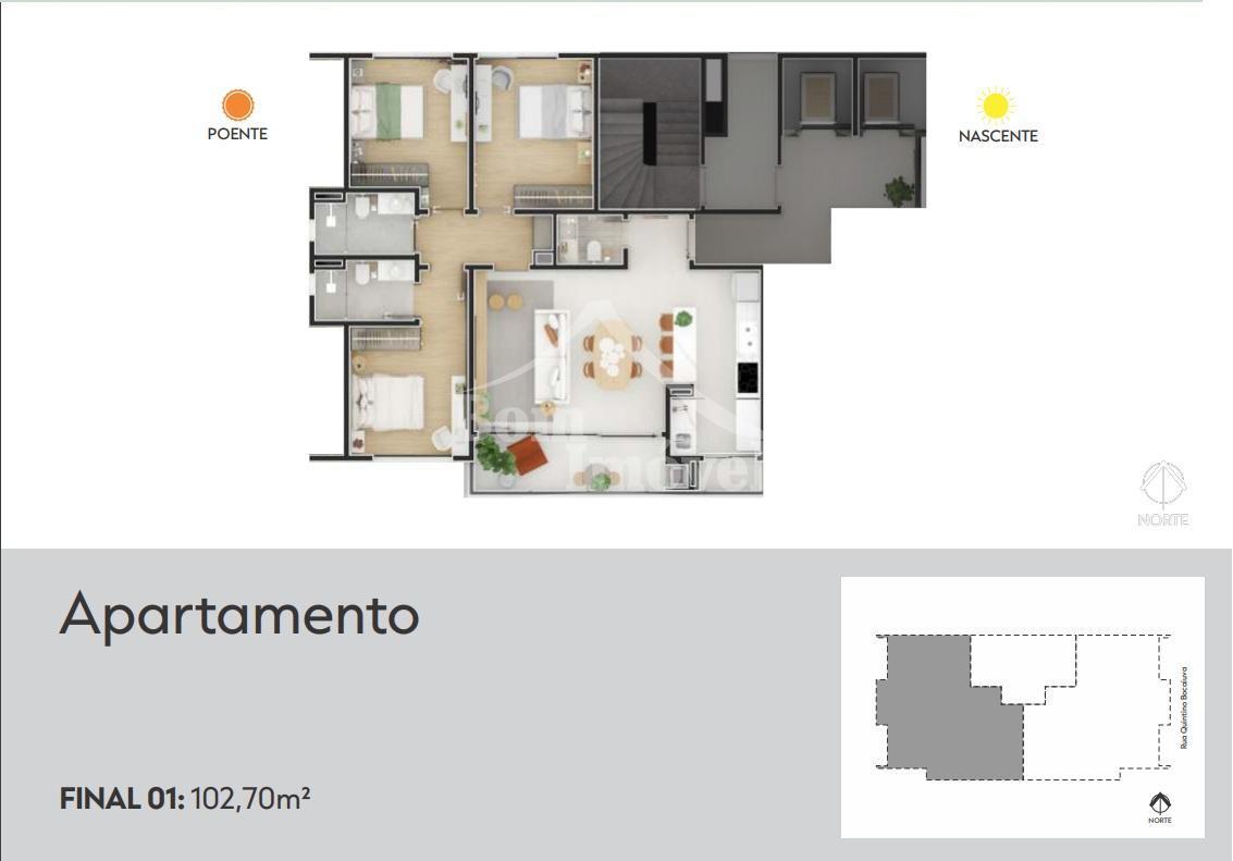 Apartamento, Centro, 2 Quartos, 2 Vagas, 1 Suíte