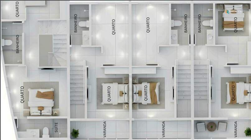 Casa, Petrópolis, 2 Quartos, 0 Vaga