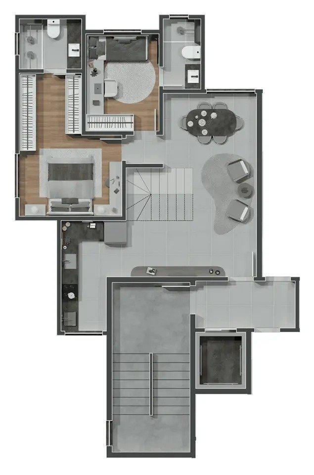 Cobertura, Santo Antônio, 2 Quartos, 2 Vagas, 2 Suítes