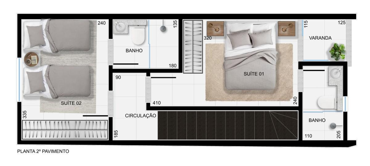 Casa, Santa Helena, 2 Quartos, 1 Vaga, 1 Suíte