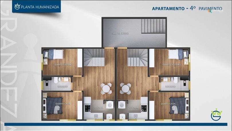 Apartamento, Petrópolis, 2 Quartos, 0 Vaga