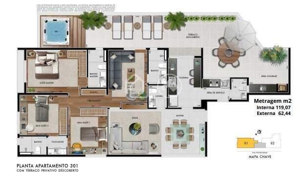 Apartamento, Santo Antônio, 3 Quartos, 3 Vagas, 2 Suítes