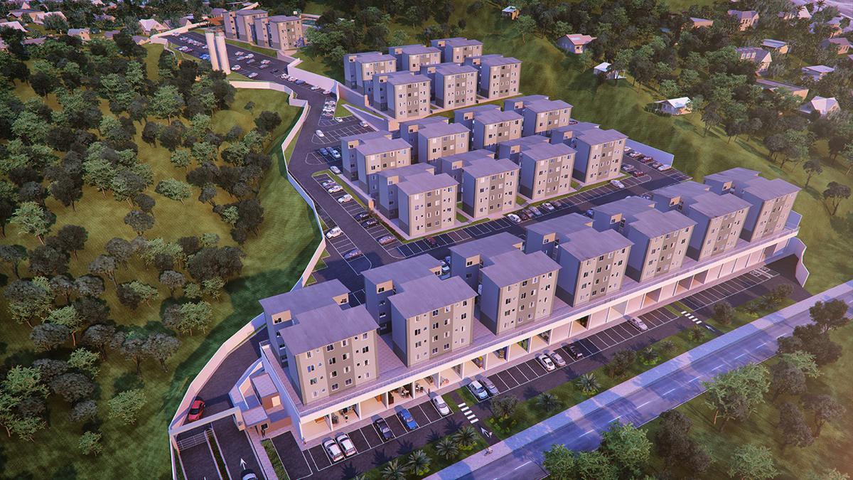 Apartamento, Duque de Caxias, 2 Quartos, 1 Vaga