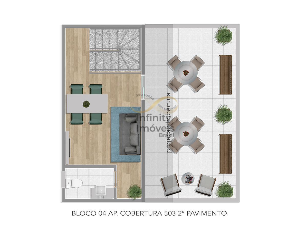 Cobertura, Paquetá, 2 Quartos
