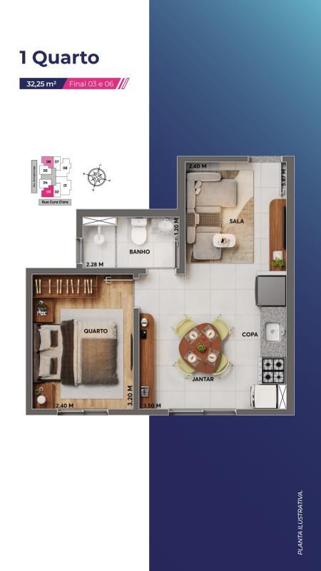 Apartamento, Barroca, 2 Quartos, 1 Vaga