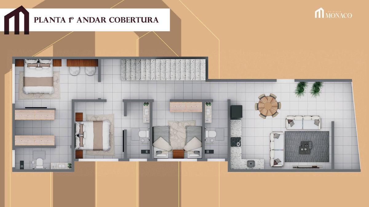 Cobertura, Santa Helena, 4 Quartos, 0 Vaga, 3 Suítes